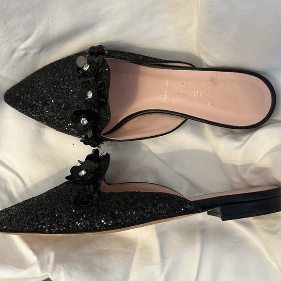 Kate Spade Black Sequin Women's Mules - Picture 4 of 4